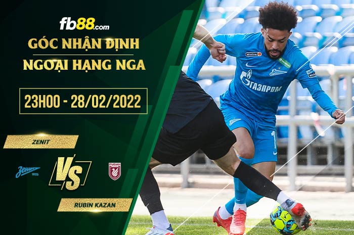 fb88-soi kèo Zenit vs Rubin Kazan
