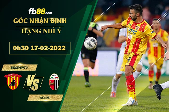 Fb88 soi kèo trận đấu Benevento vs Ascoli