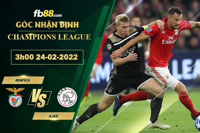 Fb88 soi kèo trận đấu Benfica vs Ajax
