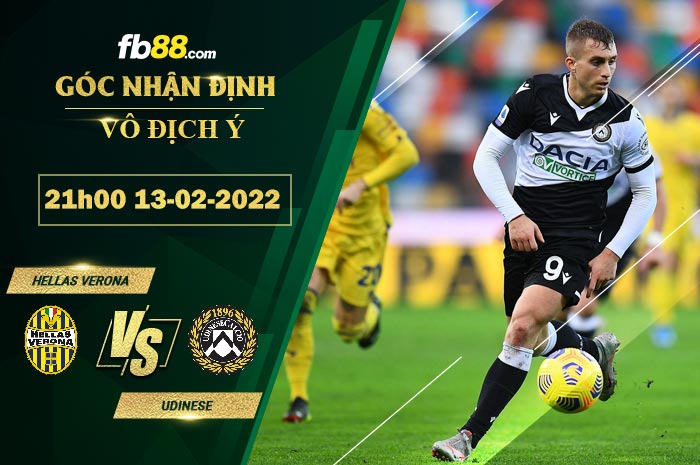 Fb88 bảng kèo trận đấu Hellas Verona vs Udinese