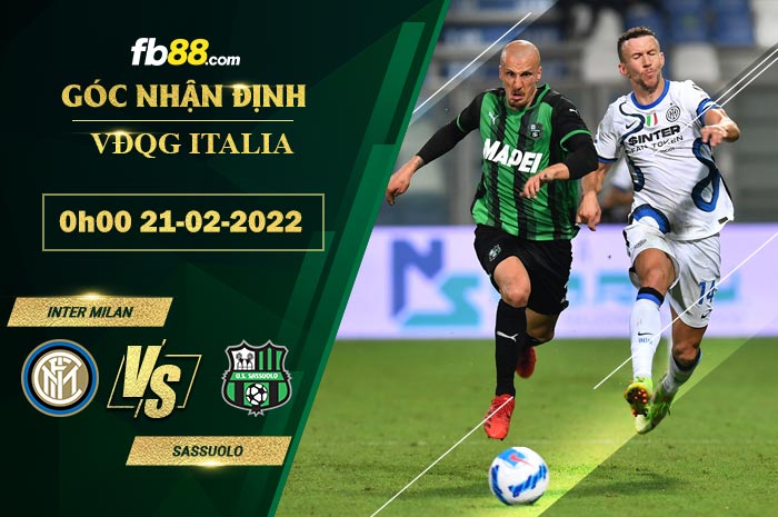 Fb88 soi kèo trận đấu Inter Milan vs Sassuolo