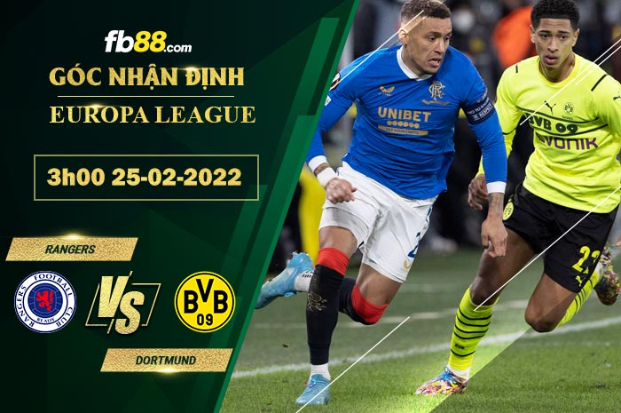 Fb88 soi kèo trận đấu Rangers vs Dortmund
