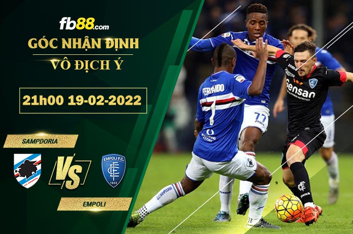 Fb88 soi kèo trận đấu Sampdoria vs Empoli