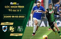 Fb88 soi kèo trận đấu Sampdoria vs Sassuolo
