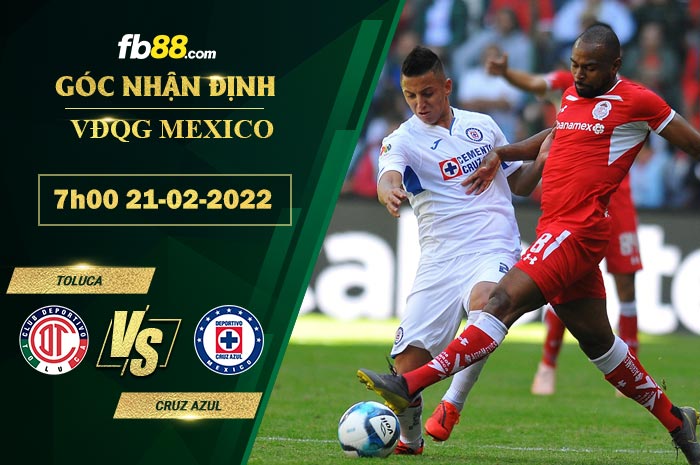 Fb88 soi kèo trận đấu Toluca vs Cruz Azul