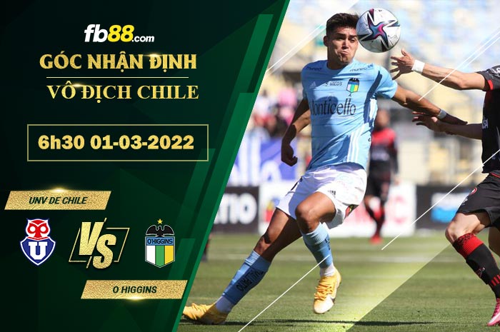 Fb88 soi kèo trận đấu Unv de Chile vs O Higgins