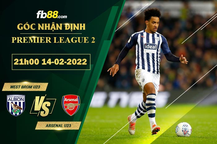 Fb88 soi kèo trận đấu West Brom U23 vs Arsenal U23