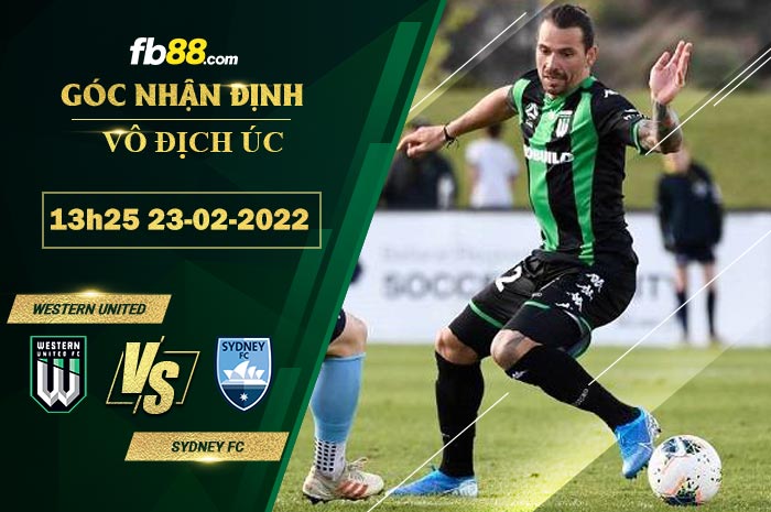 Fb88 soi kèo trận đấu Western United vs Sydney FC