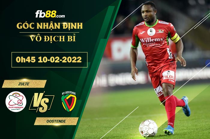 Fb88 soi kèo trận đấu Zulte vs Oostende
