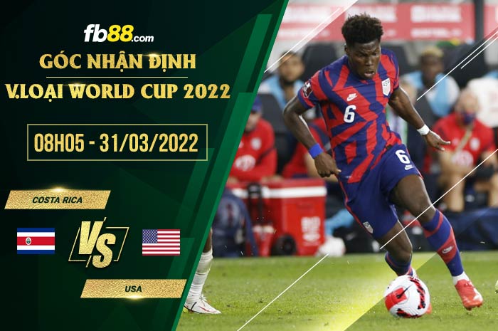fb88-chi tiết kèo trận đấu Costa Rica vs USA