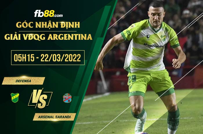 fb88-soi kèo Defensa vs Arsenal Sarandi
