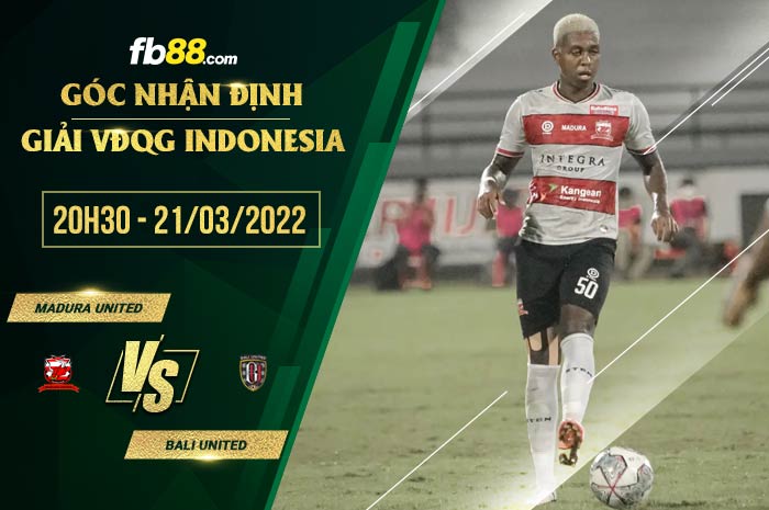 fb88-soi kèo Madura United vs Bali United