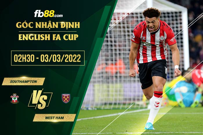 fb88-soi kèo Southampton vs West Ham
