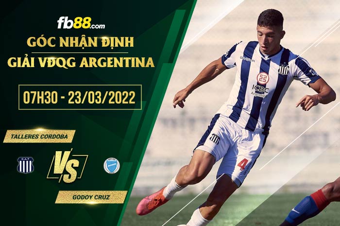 fb88-soi kèo Talleres Cordoba vs Godoy Cruz