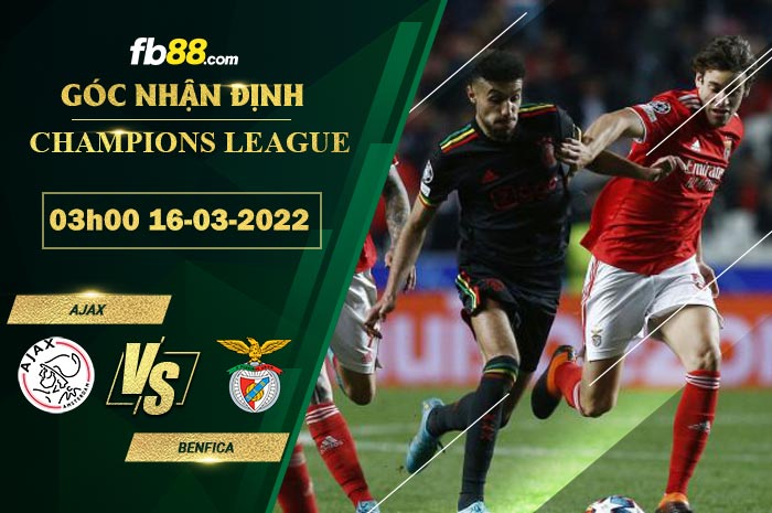 Fb88 soi kèo trận đấu Ajax vs Benfica