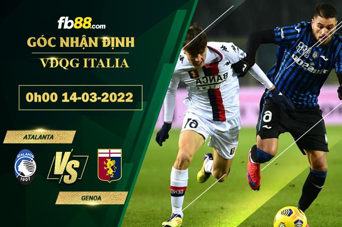 Fb88 soi kèo trận đấu Atalanta vs Genoa