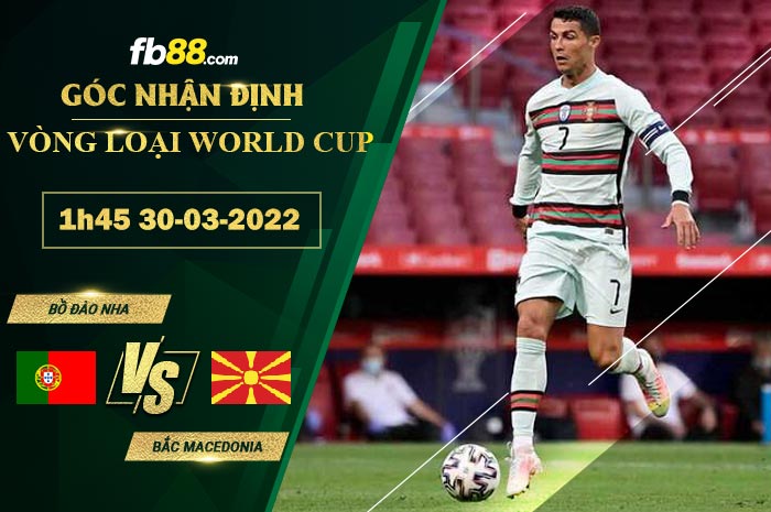 Fb88 soi kèo trận đấu Bồ Đào Nha vs Bắc Macedonia