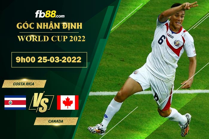 Fb88 soi kèo trận đấu Costa Rica vs Canada