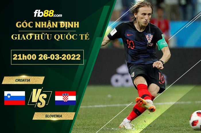 Fb88 soi kèo trận đấu Croatia vs Slovenia