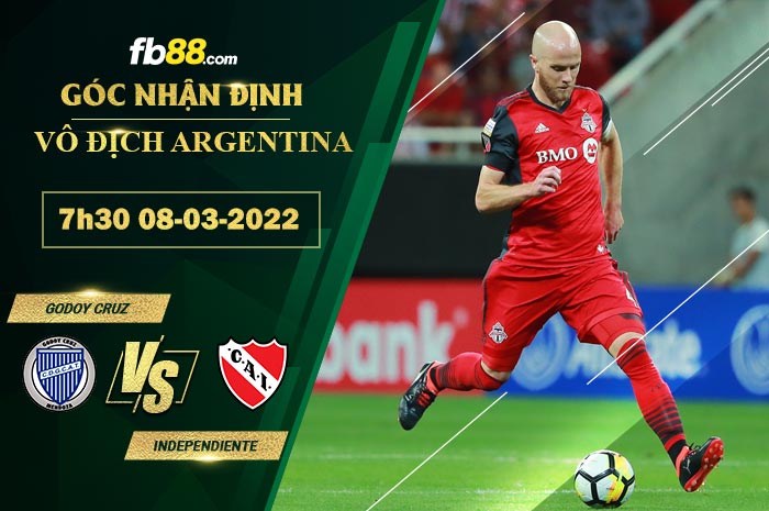 Fb88 soi kèo trận đấu Godoy Cruz vs Independiente
