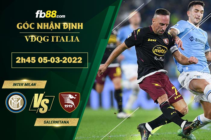 Fb88 soi kèo trận đấu Inter Milan vs Salernitana