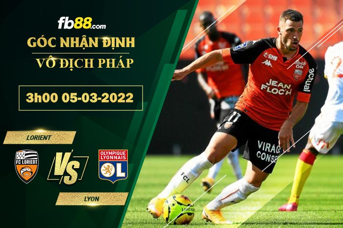 Fb88 soi kèo trận đấu Lorient vs Lyon