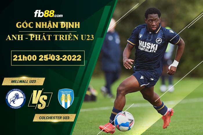 Fb88 soi kèo trận đấu Millwall U23 vs Colchester U23