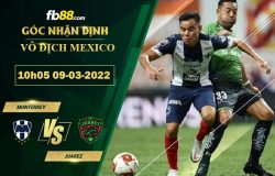Fb88 soi kèo trận đấu Monterrey vs Juarez