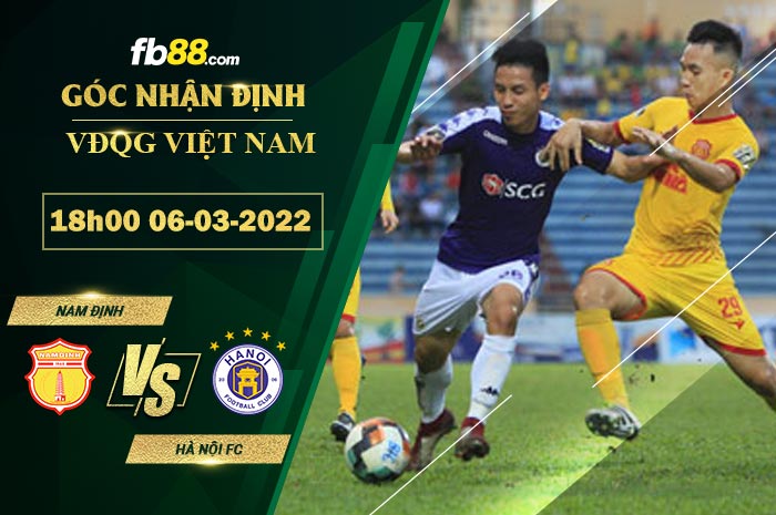 Fb88 soi kèo trận đấu Nam Định vs Hà Nội FC
