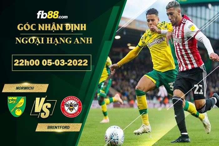 Fb88 soi kèo trận đấu Norwich vs Brentford