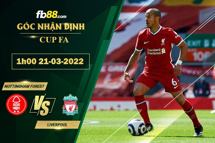 Fb88 soi kèo trận đấu Nottingham Forest vs Liverpool