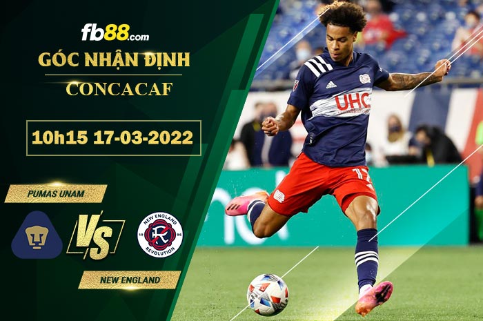 Fb88 soi kèo trận đấu Pumas UNAM vs New England