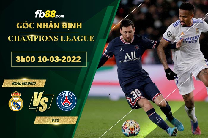 Fb88 soi kèo trận đấu Real Madrid vs PSG
