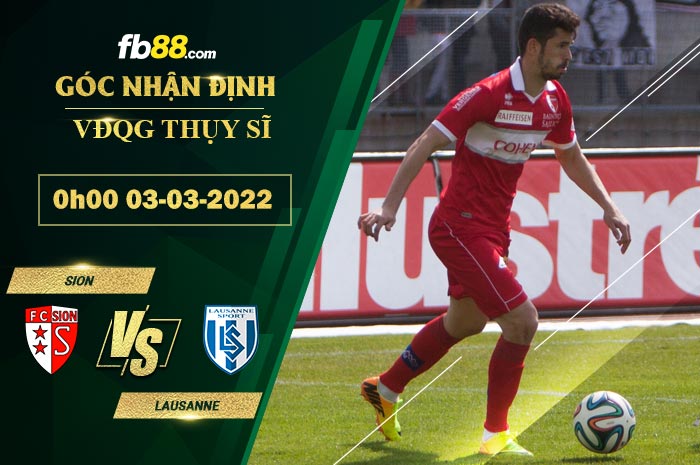 Fb88 soi kèo trận đấu Sion vs Lausanne