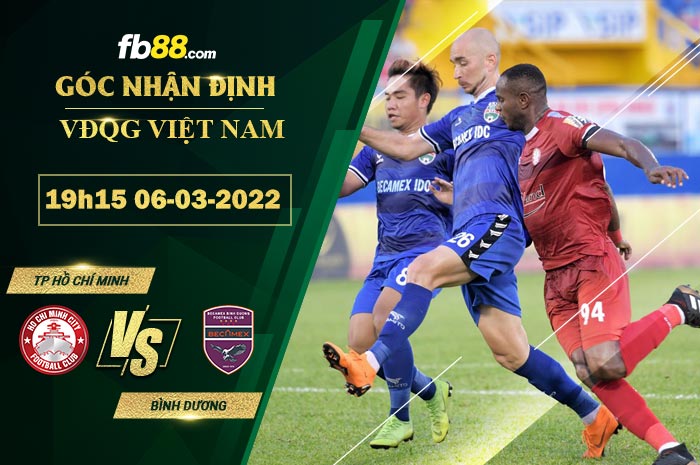Fb88 soi kèo trận đấu TP Hồ Chí Minh vs Bình Dương