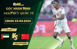 Fb88 soi kèo trận đấu U23 UAE vs U23 Trung Quoc