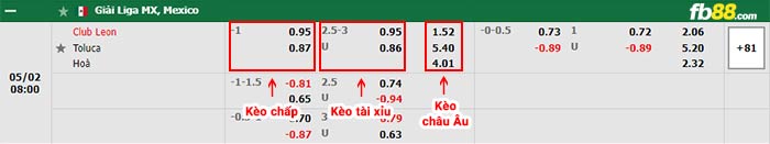 fb88-bảng kèo trận đấu Club Leon vs Toluca