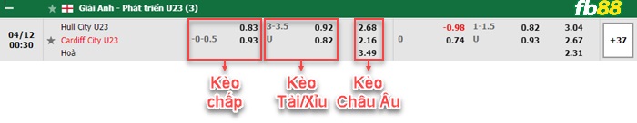 Fb88 bảng kèo trận đấu Hull City U23 vs Cardiff City U23