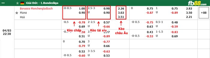 fb88-bảng kèo trận đấu Monchengladbach vs Mainz