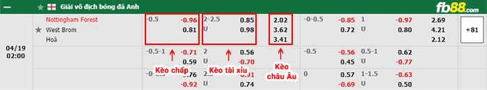 fb88-bảng kèo trận đấu Nottingham Forest vs West Brom