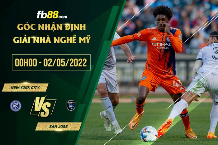 fb88-soi kèo New York City vs San Jose