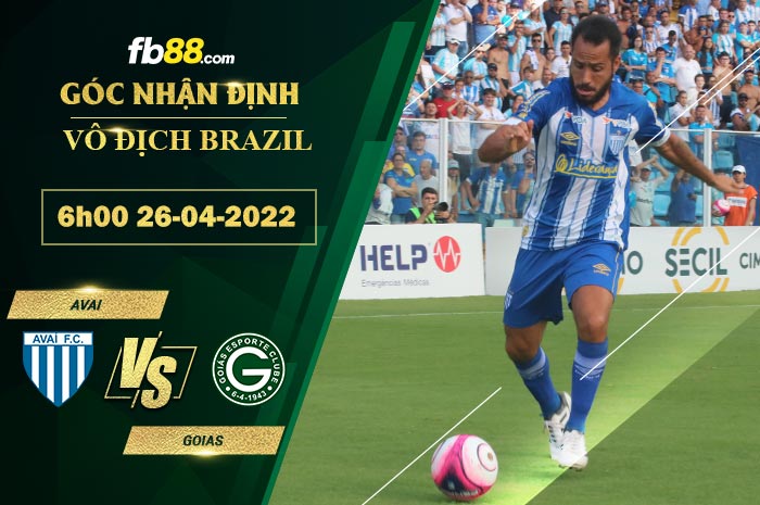 Fb88 soi kèo trận đấu Avai vs Goias