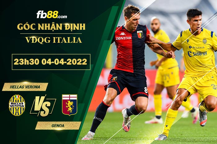 Fb88 soi kèo trận đấu Hellas Verona vs Genoa