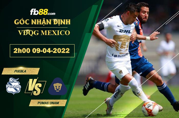 Fb88 soi kèo trận đấu Puebla vs Pumas UNAM
