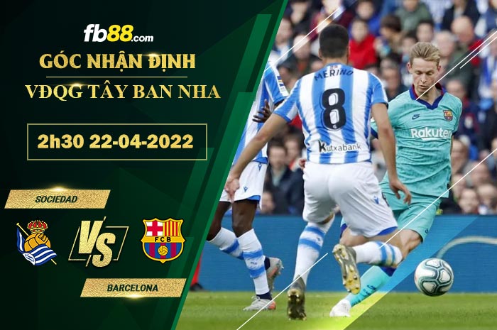 Fb88 bảng kèo trận đấu Sociedad vs Barcelona