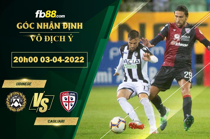 Fb88 soi kèo trận đấu Udinese vs Cagliari