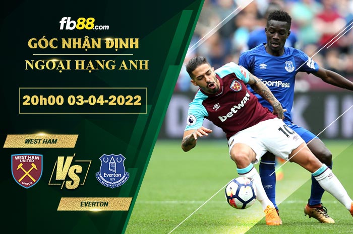 Fb88 soi kèo trận đấu West Ham vs Everton
