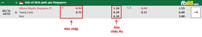 fb88-bảng kèo trận đấu Albirex Niigata vs Young Lions