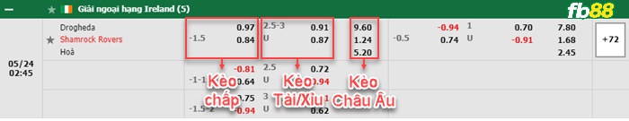 Fb88 bảng kèo trận đấu Drogheda vs Shamrock Rovers