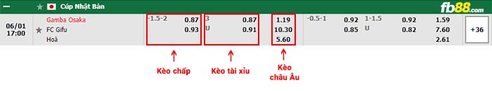 fb88-bảng kèo trận đấu Gamba Osaka vs FC Gifu